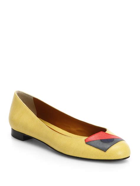 fendi ballerina flats on sale|Fendi flat shoes.